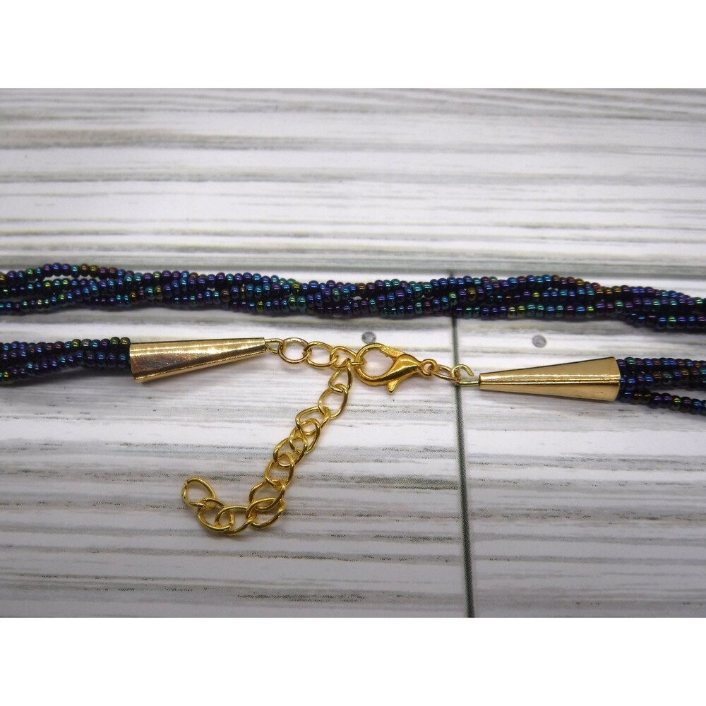 Beaded Necklace 4 Strand Twist - Picture 3 of 3